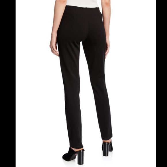 Eileen Fisher Black Ponte Pants - Picture 2 of 9